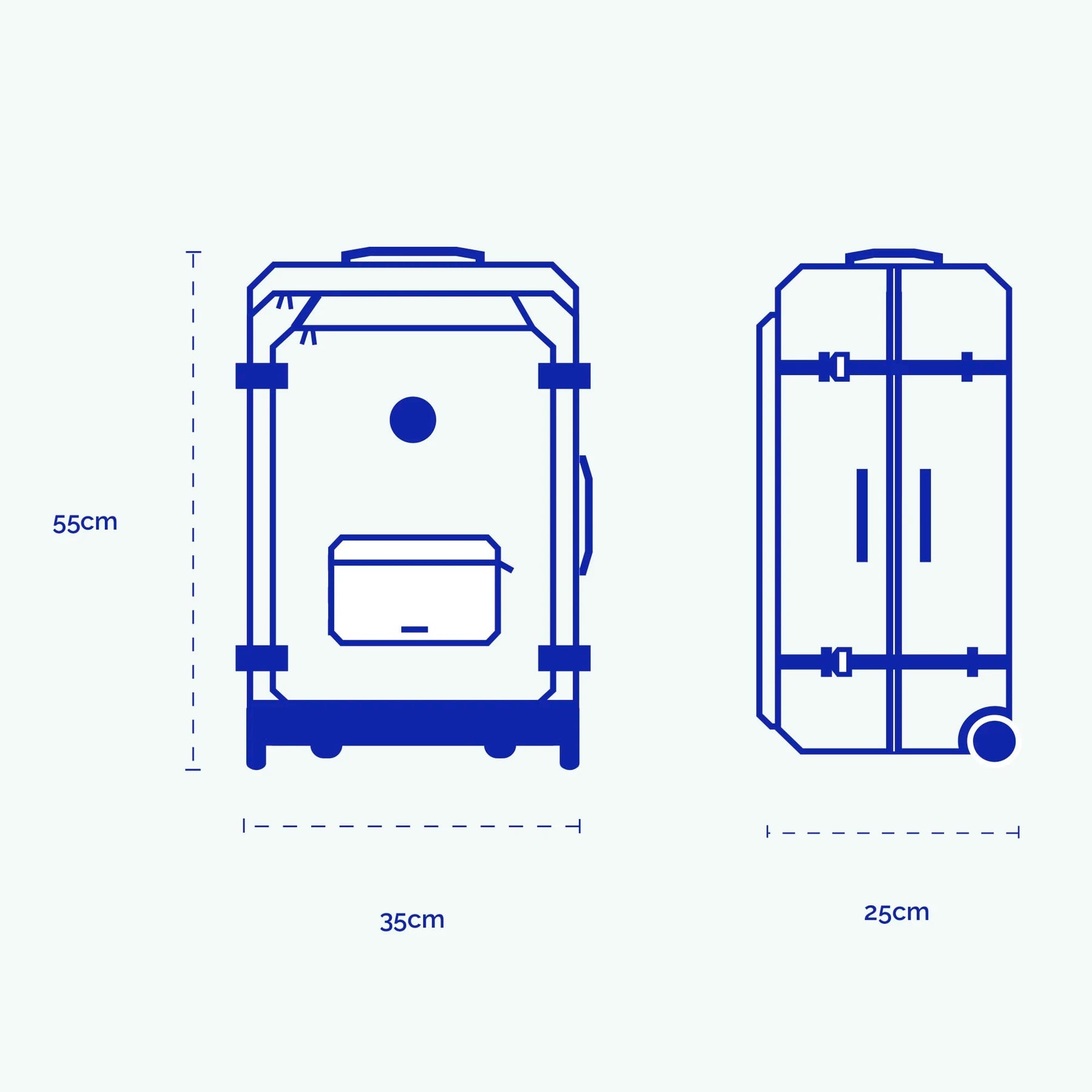 Valise souple 2 roues Small El Cotillo - Cabaia - 