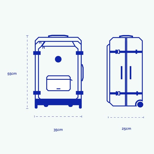 Valise souple 2 roues Small El Cotillo - Cabaia -  - Cabaia