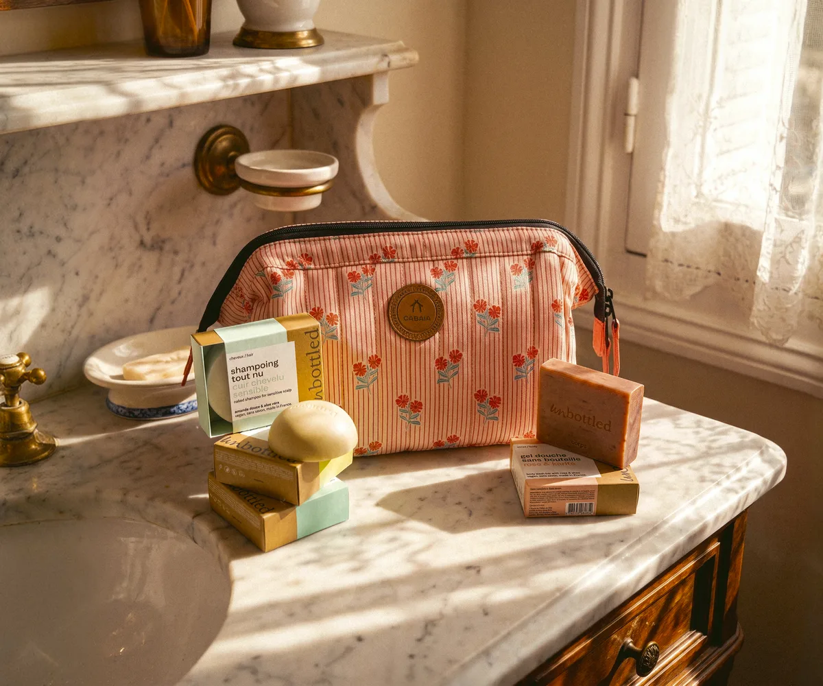 Trousse de toilette et salle de bain